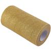 Watris Veiyi Rotolo di filato di tulle glitterato 6 pollici di larghezza tessuto oro 25 metri di tessuto dorato lunghezza per feste, decorazioni di nozze