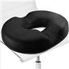 JADE KIT Cuscino per coccige per dolore al coccige, anello a ciambella, in memory foam, sollievo dal dolore per emorroidi, piaghe da letto, prostata, gravidanza, post parto, ideale per ufficio, auto,
