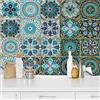 QUCUMER 20 Pz Adesivi per Piastrelle 15x15cm Piastrelle Adesive Impermeabile in Stile Marocchino Adesivi per Piastrelle da Parete Mattonelle Adesive per Cucina Bagno Camera da Letto Scale e Fai da Te