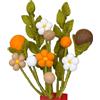 your castle Bouquet di fiori in feltro realizzato a mano, commercio equo, decorazione sostenibile in feltro, set di fiori in tessuto e feltro realistici, fiori di stoffa, fiori in feltro, Hazel