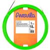 Anguila Max 7.3300.018 Guida Passacavi Speciale Tubi Stretti Poliestere Intrecciato Monofilamento 3mm 18 Metri e Terminali Fissi con Fiocco, Verde