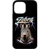 Animal Rock & Roll Graphic Concert Punk Custodia per iPhone 13 Pro Max Zebra Heavy Metal Concerto di musica Animal Rock N Roll anni '80