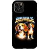 Animal Rock & Roll Graphic Concert Punk Custodia per iPhone 11 Pro Concerto di musica arrabbiata per cani Beagle Heavy Metal Rock N Roll