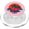 Patternado Studio Palma tropicale Tramonto Spiaggia Silhouette Design PopSockets PopGrip per MagSafe