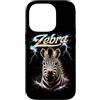 Animal Rock & Roll Graphic Concert Punk Custodia per iPhone 14 Pro Zebra Heavy Metal Concerto di musica Animal Rock N Roll anni '80