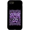 Class of 2026 Futuristic Techno-Punk Str Custodia per iPhone SE (2020) / 7/8 Senior 2026 26 Laurea Cyber Goth Heavy Metal Streetwear
