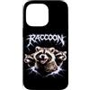 Animal Rock & Roll Graphic Concert Punk Custodia per iPhone 14 Pro Max Raccoon Heavy Metal 80s Animal Rock N Roll concerto di musica