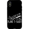 Funny Airline Plane Pilot Graphic Men Ki Custodia per iPhone X/XS Maglietta divertente con scritta in lingua inglese This Is My Plane