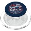 July 4th Independence Day Spirit Pulsante di reset USA 2025 Design American Patriot PopSockets PopGrip per MagSafe