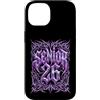 Class of 2026 Futuristic Techno-Punk Str Custodia per iPhone 14 Senior 2026 26 Laurea Cyber Goth Heavy Metal Streetwear