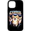 Animal Rock & Roll Graphic Concert Punk Custodia per iPhone 15 Corgi Heavy Metal Angry Music Rock n Roll Concerto Punk
