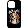 Animal Rock & Roll Graphic Concert Punk Custodia per iPhone 14 Pro Max Concerto di musica arrabbiata per cani Beagle Heavy Metal Rock N Roll