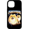 Animal Rock & Roll Graphic Concert Punk Custodia per iPhone 15 Pomerania Metalhead Rock Music Angry Guitar Festival