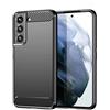 FORCELL CUSTODIA B-CASE TPU SILICONE COVER CASE PER SAMSUNG GALAXY S22 CARBON METAL BLACK