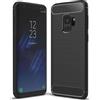FORCELL CUSTODIA B-CASE TPU SILICONE COVER CASE PER SAMSUNG GALAXY S9+ PLUS G965 CARBON METAL BLACK