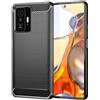 FORCELL CUSTODIA B-CASE TPU SILICONE COVER CASE PER XIAOMI 11T - PRO CARBON METAL BLACK