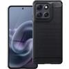 BCASE CUSTODIA B-CASE TPU SILICONE COVER CASE PER MOTOROLA MOTO G86 5G CARBON METAL BLACK
