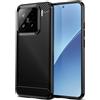 BCASE CUSTODIA B-CASE TPU SILICONE COVER CASE PER XIAOMI 15 CARBON METAL BLACK