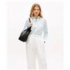Tommy Hilfiger Camicia relaxed fit in puro lino Blu Donna