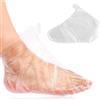 Makoto Nobu 100 pezzi Calzini Usa e Getta in Plastica per Pedicure Piedi,Set da Bagno in Cera di Paraffina, Calze Trasparenti per Maschera per Piedi, Cera Paraffina Trattamento Termale, Fodere da Bagno per piedi