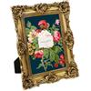 Laura Ashley Cornice portafoto in resina lavorata a mano con cavalletto e gancio, per tavolo e parete, design floreale decorativo, decorazione per la casa, galleria fotografica, arte e altro (13 x 17