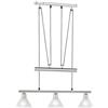 Trio Leuchten Trio 3751031-07 Jojo Faretti da Sospensione in Nichel Opaco e Vetro Opale Opaco, Bianco