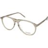 Saint Laurent SL 667 OPT 003 | Occhiali da Vista Graduati | Prova Online | Plastica | Ovali / Ellittici | Avorio, Trasparente | Adrialenti