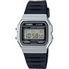 Casio Orologio da polso da unisex al quarzo casual bracciale e cassa in resina di colore nero display analogico nero - F-91WM-7A