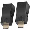 SALALIS 2 pezzi HDMI 30m a RJ45 cavo di rete extender convertitore ripetitore su CAT-5e CAT6 TX trasmettitore ricevitore adattatore HDMI per TV cat 5 to hdmi converter estensore hdmi su cavo lan Cavi HDMI