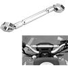 Hapivida Barra di Bilanciamento per Moto, Universale in Lega di Alluminio 22mm, Manubrio Rinforzato, Accessori per ATV, Moto, Scooter, Regolabile, Argento