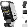 VILTROX Vintage Z2-C Mini Flash Speedlite, GN6 Potente 6500 K TTL On-Camera, con 5 livelli di potenza, 700 piena potenza, potenza 10 W, mini flash compatibile con fotocamere Canon