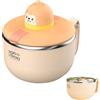 GOMETY Ramen Ciotola con coperchio, grande, 1200 ml, istantanea, con timer, ciotola istantanea con manici, ciotola per pasta portatile, in acciaio inox 304, per tagliatelle, frutta, pranzo, insalate