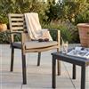 MIlani Home DEXTER - poltrona da giardino in alluminio impilabile con cuscino