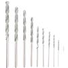Ausla 10Pcs Punta Diamantata Mini Punte da Trapano 0.8-4.0mm Punte da Trapano Strumenti di Foratura per Metallo Agata Pietre Preziose Perline Ciottoli Pendenti