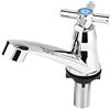 Ausla Rubinetto Monocomando per Lavabo, Miscelatore Bagno con Impugnatura Incrociata, Attacco G1/2 20MM