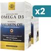 Solgar Bipacco 2x120 perle softgels Solgar Advanced Omega D3 sistema immunitario