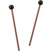 Nogeqi 2 mazzuole per xilofono in legno, bacchette in gomma, piccole bacchette per carillon, glockenspiel, blocco di legno e campane, 20 cm (nero)