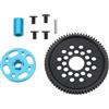equlup Set di ingranaggi in acciaio, kit di ingranaggi cilindrici in metallo ad alta velocità da 68T supporto per ingranaggi cilindrici in alluminio a basso rumore e per impieghi gravosi per auto RC TT-02
