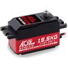 AGFRC Servo sterzo ad alta coppia di torsione a basso profilo da 15,5 kg - Servo RC con ingranaggi in metallo digitale senza spazzole per 1/10 1/12 RC auto camion aerei (B44BLS V2)