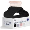 Blumtal Grucce Appendiabiti in Velluto, Grucce Salvaspazio nell'Armadio, Appendini con Gancio Rotante 360°, Stampelle Armadio per Pantaloni, Rosa, 100 Pezzi