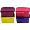 Tupperware Contenitore quadrato per frigorifero Keep Tab 500 ml, 4 pezzi