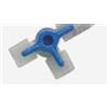 P.B. PHARMA Rubinetto a 3 vie delta 3w white connettori luer lock girevoli 1 pezzo - P.B. PHARMA - 903434987