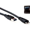 ACT SB3028, 0,5 m, USB A, Micro-USB B, USB 3.2 Gen 1 (3.1 Gen 1), maschio/maschio, nero