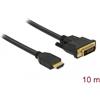 DeLOCK 85657 Cavo video adattatore 10 m HDMI tipo A (standard) DVI nero (85657)