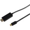 Frei Cavo adattatore USB-C, spina USB-C spina HDMI tipo A, 4K 60Hz, nero - Lunghezza: 1,0 m