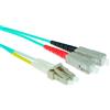 ACT 17 metri LSZH Cavo patch in fibra multimodale 50/125 OM3 duplex con connettori LC e SC LC/SC 50/125 DUP, OM3 17,00M