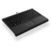 KeySonic ACK-3410 (UK) - Senza tasti (80 - 87 %) - Cablato - USB - Interruttore a chiave a membrana - QWERTY - Nero