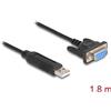Delock Adattatore da USB 2.0 a seriale RS-232 Presa Sub-D9 compatta