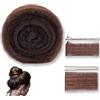 Weilin Imbottitura per capelli con rete per capelli, include 100 forcine (2 stili) per chignon da donna, marrone scuro