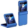 QINOUK Cover per Motorola Razr 50, [Antiurto] PC Ultrasottile, Protettiva Antigraffio - Blu